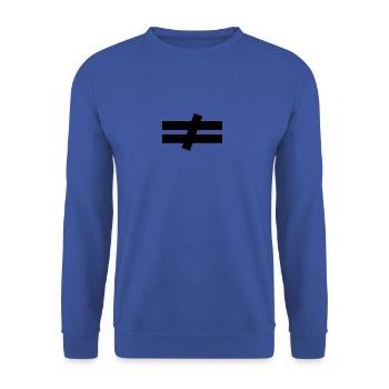 inégal - Sweat-shirt Unisexe - bleu royal - Devant - Alina (178cm) & Michal (187cm)