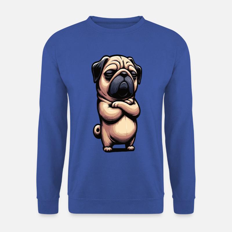 Mops Möpse Mopsbesitzer Mopsliebhaber Mopshalter - Unisex Pullover - Royalblau