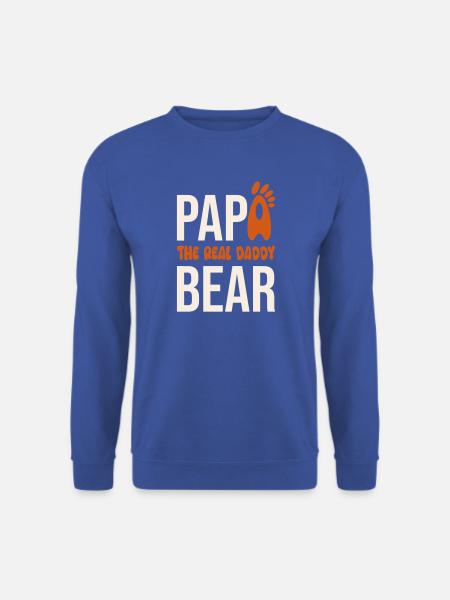 Papa Bear: El Real Daddy - Unisex Pullover - Royalblau