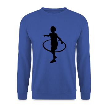 mädchen hula hoop - Unisex Pullover - Royalblau - Vorne - Alina (178cm) & Michal (187cm)