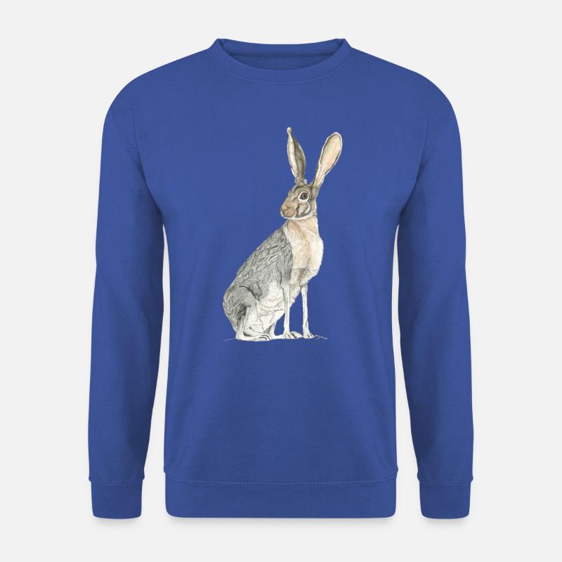 Rabbit with long spoons - Unisex Sweatshirt - royal blue