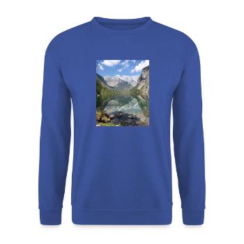 Montagne et lac en Bavière - Sweat-shirt Unisexe - bleu royal - Devant - Alina (178cm) & Michal (187cm)
