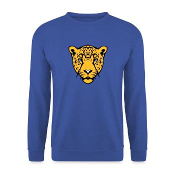 guepard animal sauvage 18 - Sweat-shirt Unisexe - bleu royal - Devant - Alina (178cm) & Michal (187cm)