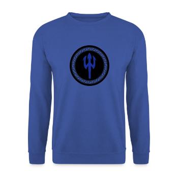 trident 002 - Unisex Sweatshirt - royal blue - Front - Alina (178cm) & Michal (187cm)