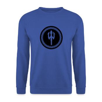 trident 001 - Unisex Sweatshirt - royal blue - Front - Alina (178cm) & Michal (187cm)