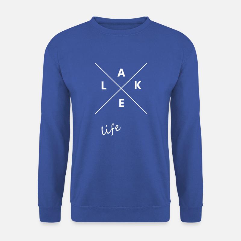 Lake life Leben am See, Seeleben - Unisex Pullover - Royalblau
