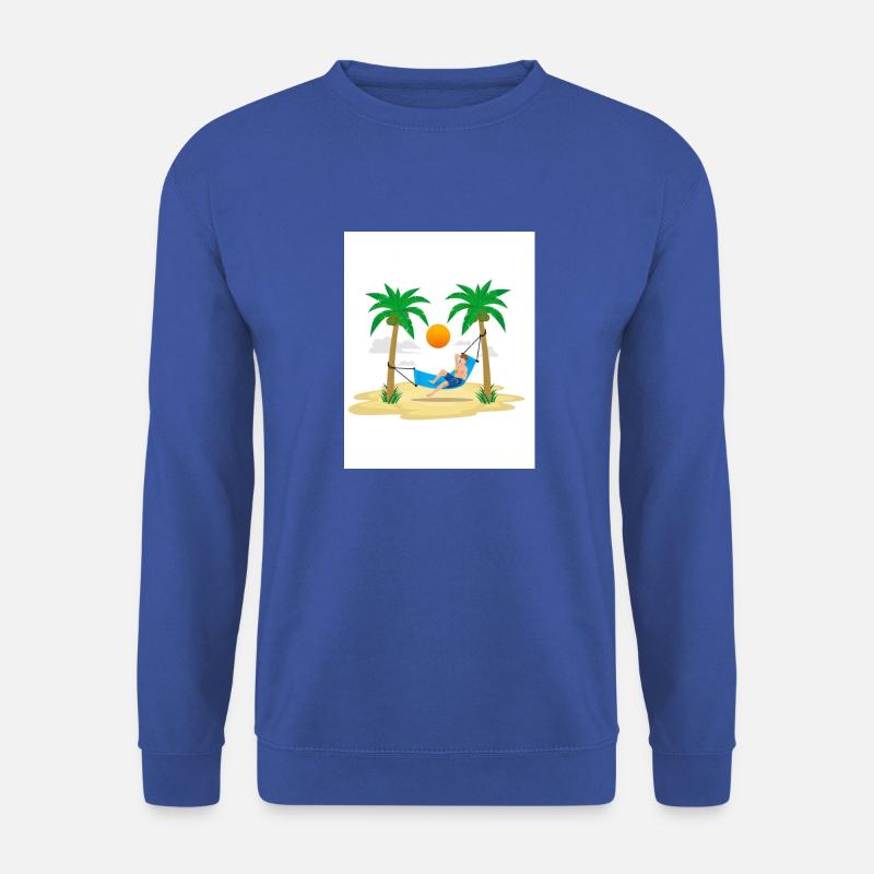palm tree,VACANCY - Unisex Sweatshirt - royal blue