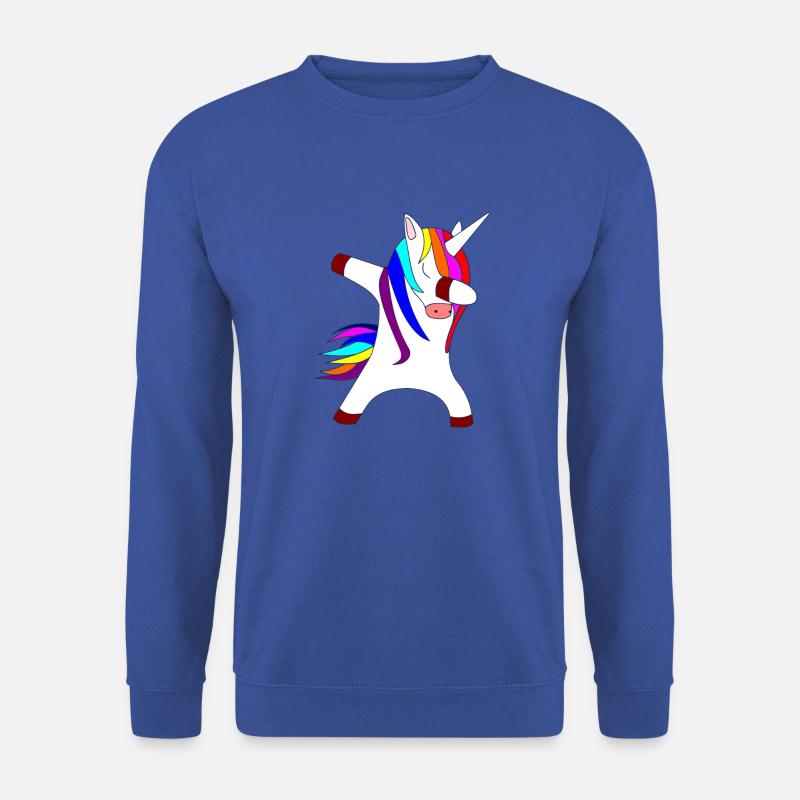 dabbing unicorn - Unisex Pullover - Royalblau