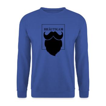 Der Bräutigam - Unisex Pullover - Royalblau - Vorne - Alina (178cm) & Michal (187cm)