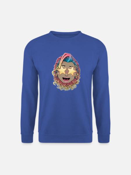 Lebendige Sternenaugen-Feier - Unisex Pullover - Royalblau