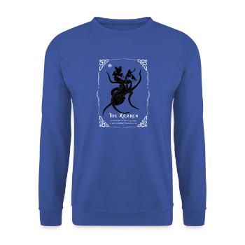 Le Kraken - Sweat-shirt Unisexe - bleu royal - Devant - Alina (178cm) & Michal (187cm)