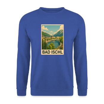 Bad Ischl Österreich - Unisex Pullover - Royalblau - Vorne - Alina (178cm) & Michal (187cm)