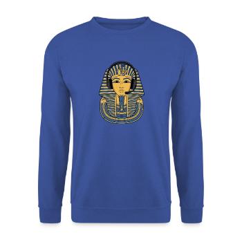 Pharao Home Office - Unisex Pullover - Royalblau - Vorne - Alina (178cm) & Michal (187cm)