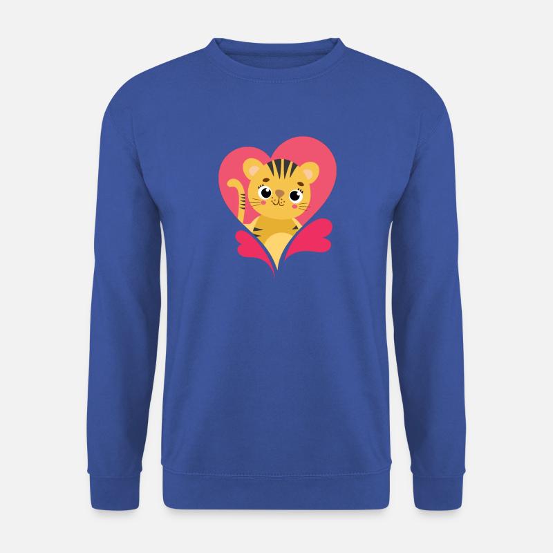 Herz für alle Tiere Süß Love Liebe - Unisex Pullover - Royalblau