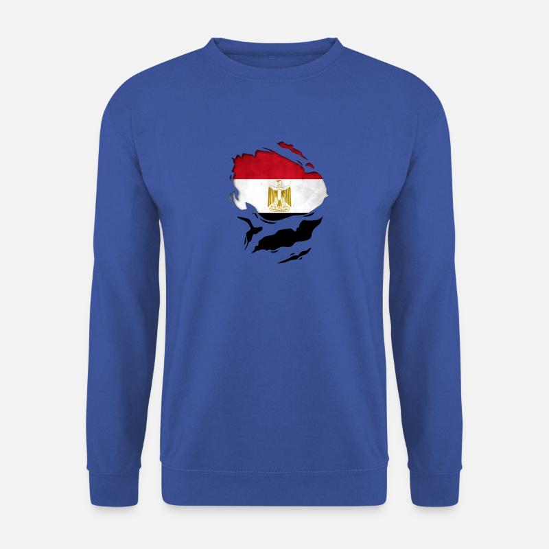 Egypt Flag - Unisex Pullover - Royalblau