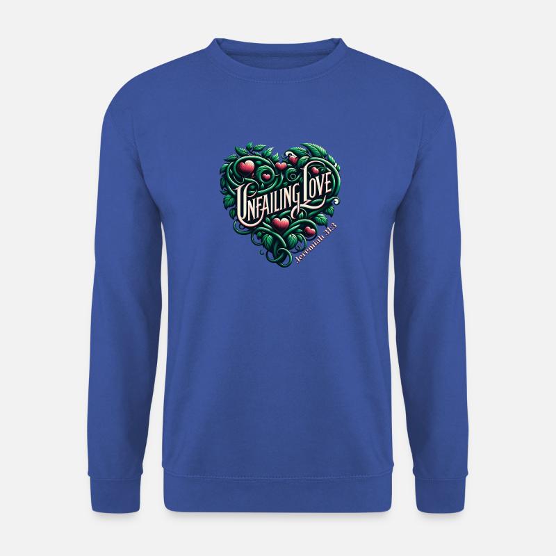 Jeremiah 31:3 Botanical - Unisex Sweatshirt - royal blue