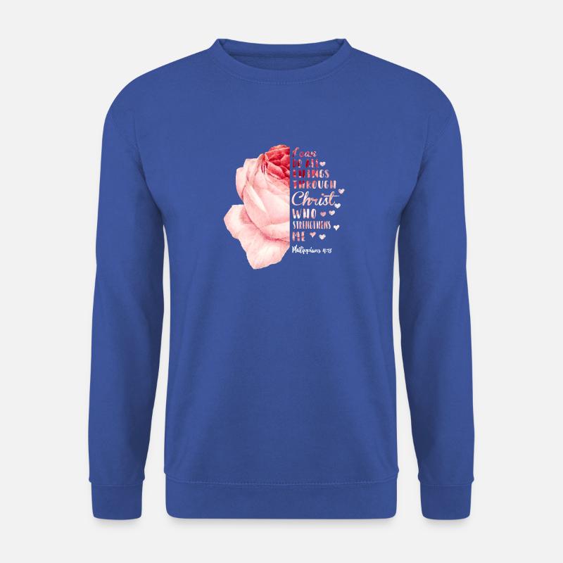 Stärke Durch Christus Philippians 4:13 - Unisex Pullover - Royalblau