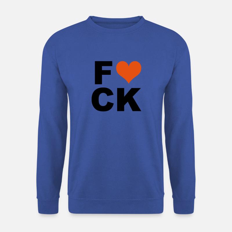 Fuck - Unisex Pullover - Royalblau