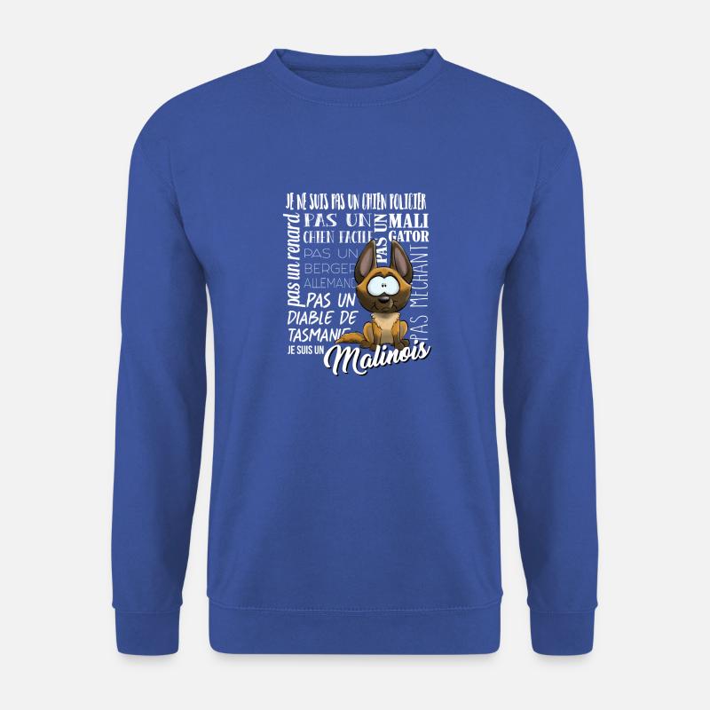 Je Suis Malinois - blanc FR - Sweat-shirt Unisexe - bleu royal