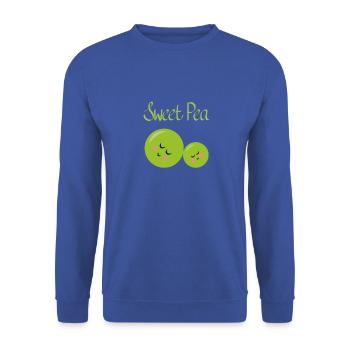 Sweet Pea - Unisex Sweatshirt - royal blue - Front - Alina (178cm) & Michal (187cm)