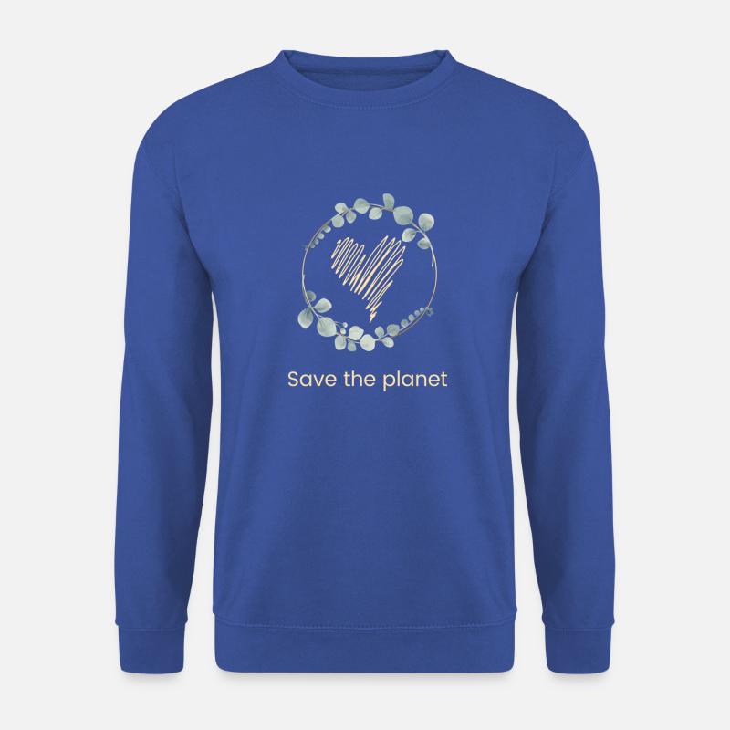 Save The Planet - Unisex Pullover - Royalblau
