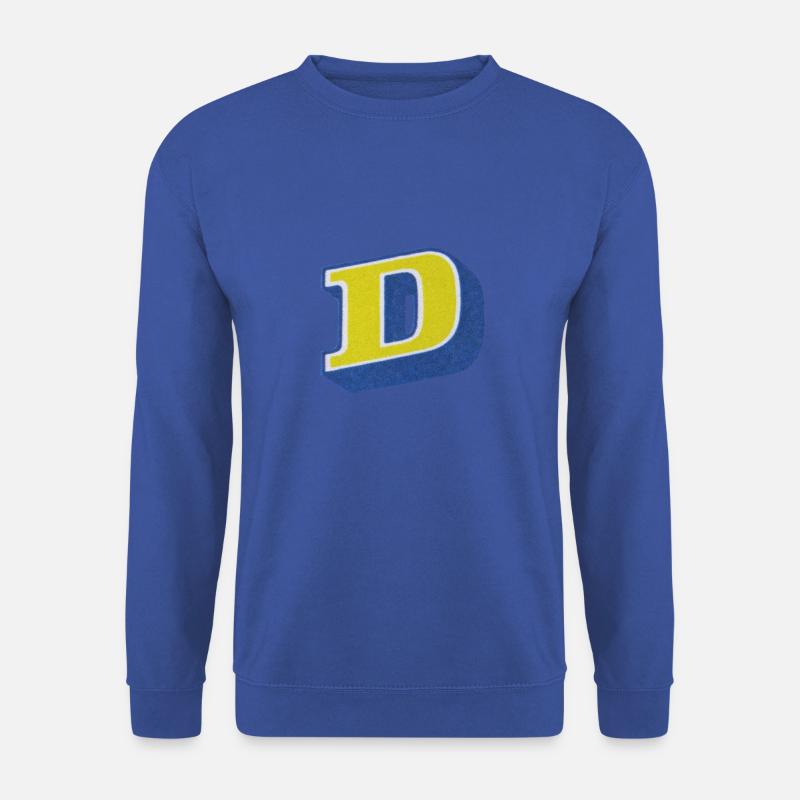 Buchstabe D Typografie - Unisex Pullover - Royalblau