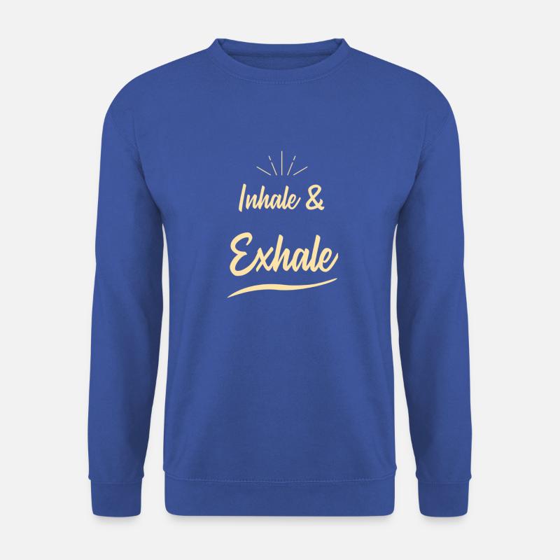 yoga sprüche - Unisex Pullover - Royalblau