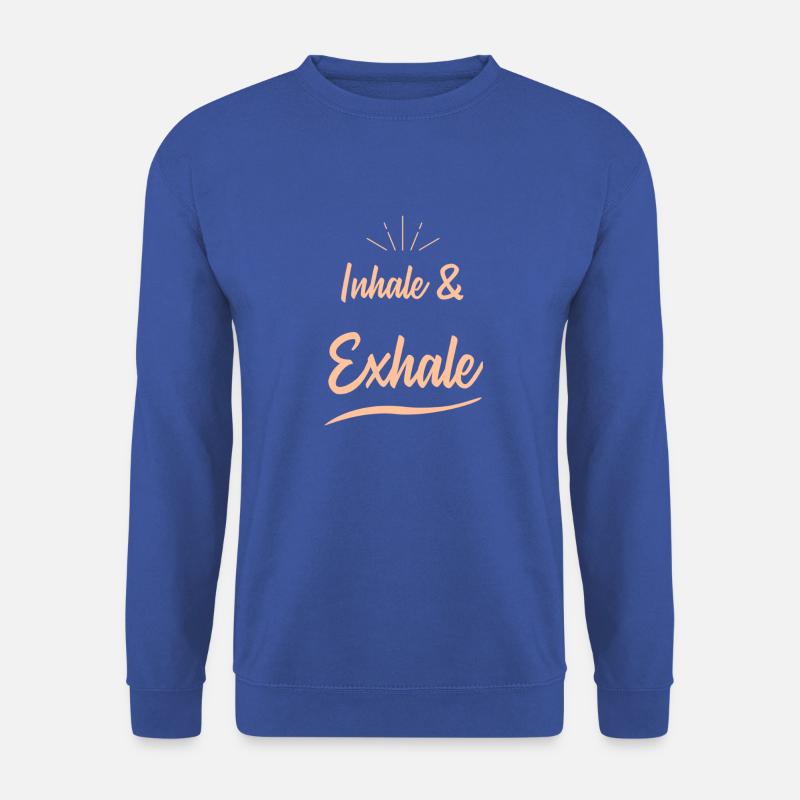 inhale & exhale - Unisex Pullover - Royalblau