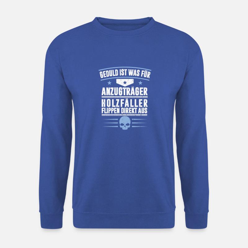 HOLZFÄLLER - Unisex Pullover - Royalblau