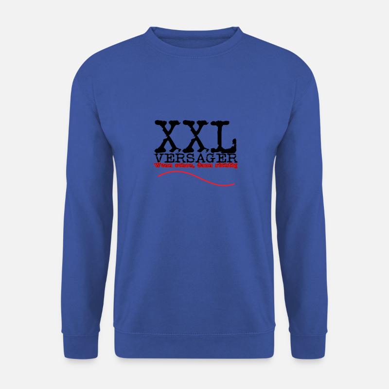 xxl versager schwarz - Unisex Pullover - Royalblau