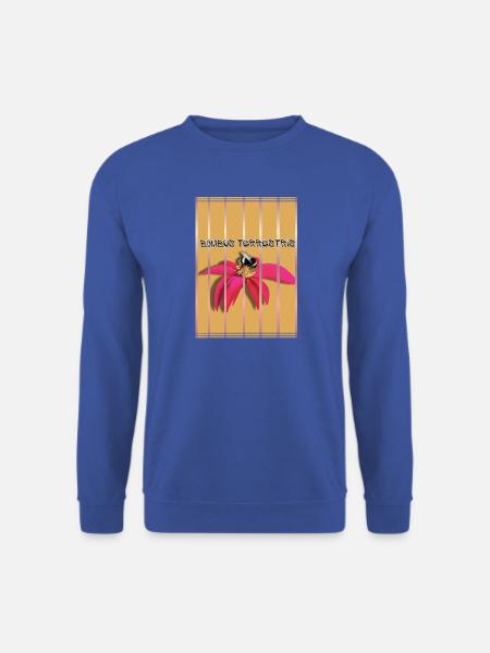 Bombus Terrestris auf Blüte - Unisex Pullover - Royalblau