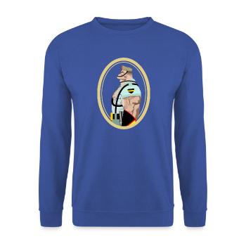 Legion - Unisex Pullover - Royalblau - Vorne - Alina (178cm) & Michal (187cm)