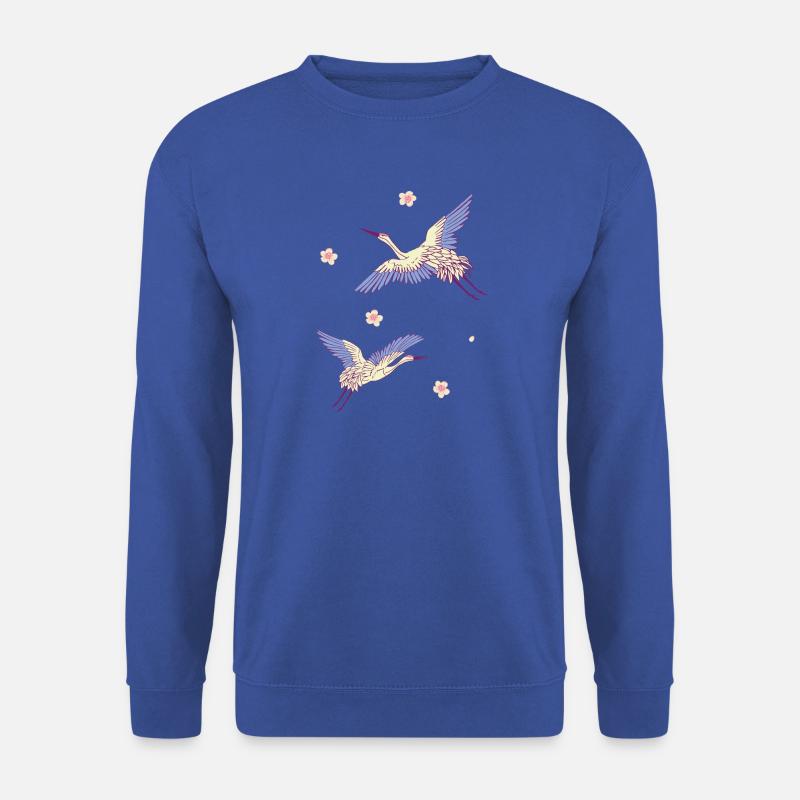 flying cranes - Unisex Sweatshirt - royal blue