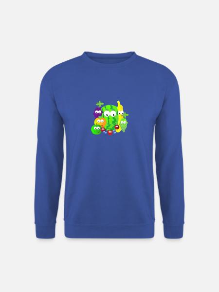 Fruechte Geschenk Geschenkidee Sport Cartoon Obst - Unisex Pullover - Royalblau
