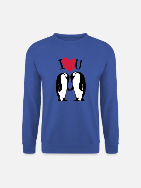 Penguin couple Penguin love couple - Unisex Sweatshirt - royal blue