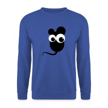 mouse - Unisex Sweatshirt - royal blue - Front - Alina (178cm) & Michal (187cm)