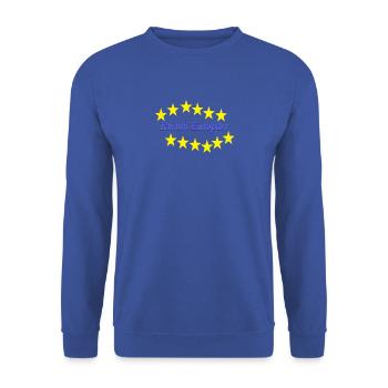 I am European - Unisex Sweatshirt - royal blue - Front - Alina (178cm) & Michal (187cm)