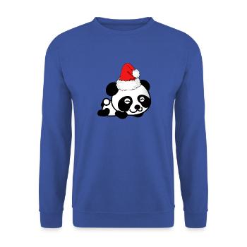 Panda Christmas sweet panda bear avènement - Sweat-shirt Unisexe - bleu royal - Devant - Alina (178cm) & Michal (187cm)