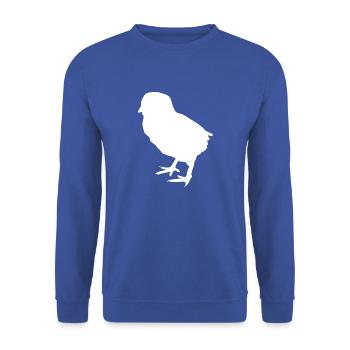 chick - Unisex Sweatshirt - royal blue - Front - Alina (178cm) & Michal (187cm)
