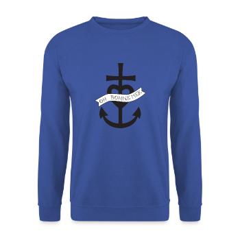 Oh Bonne Mer 1 - Sweat-shirt Unisexe - bleu royal - Devant - Alina (178cm) & Michal (187cm)
