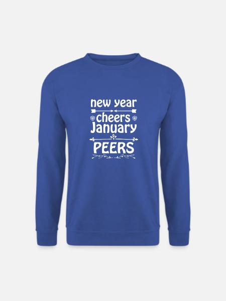 Neujahrsjubel Januar Peers - Unisex Pullover - Royalblau