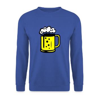 Bande dessinée de bière - Sweat-shirt Unisexe - bleu royal - Devant - Alina (178cm) & Michal (187cm)