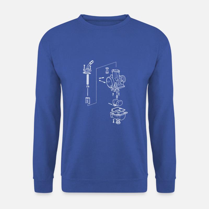 White Carburetor - Unisex Sweatshirt - royal blue