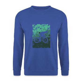 bike racing bike - Unisex Sweatshirt - royal blue - Front - Alina (178cm) & Michal (187cm)