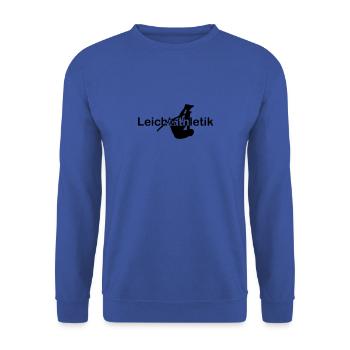 Athletics Pole Vault Font in the middle - Unisex Sweatshirt - royal blue - Front - Alina (178cm) & Michal (187cm)