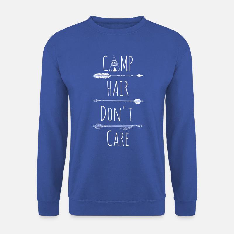 Camp Hair Don't Care - Unisex Pullover - Royalblau