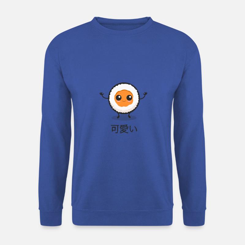 Maki Kawaii Lachs - Unisex Pullover - Royalblau