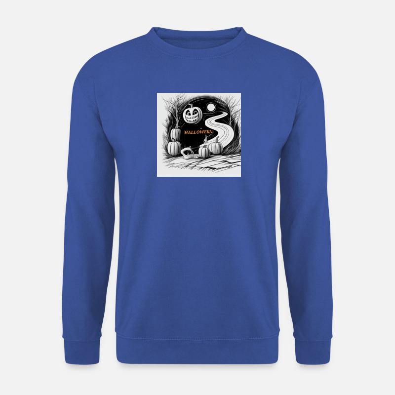 Halloween-Kürbis-Monster - Unisex Pullover - Royalblau