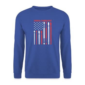 CTA Chirurg Chirurgie - Unisex Pullover - Royalblau - Vorne - Alina (178cm) & Michal (187cm)