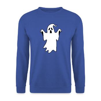 Halloween Gespenst Halloween T-shirt Geschenkidee  - Unisex Pullover - Royalblau - Vorne - Alina (178cm) & Michal (187cm)